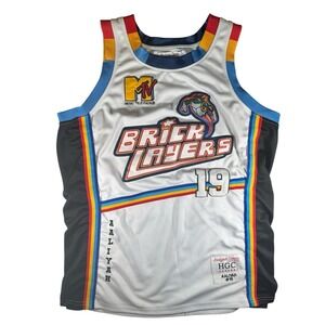 Headgear Classics Aaliyah MTV Brick Layers Rock N Jock Jersey Size Medium